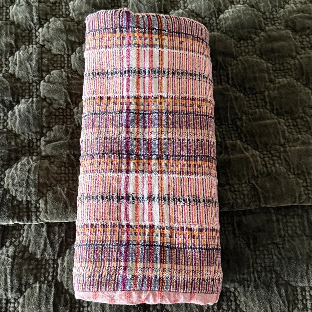 Crate&Barrel night pink, orange, black, white and Decorative Sham Standard size